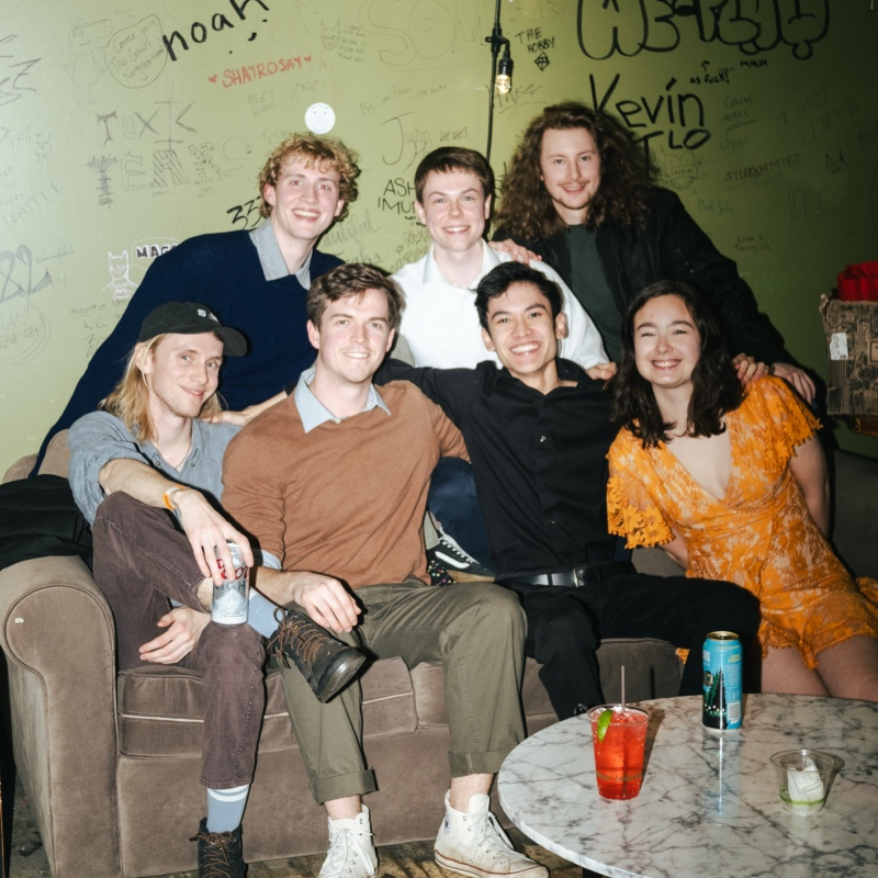 All of Our Cornbread in the green room backstage at Barboza on Capitol Hill